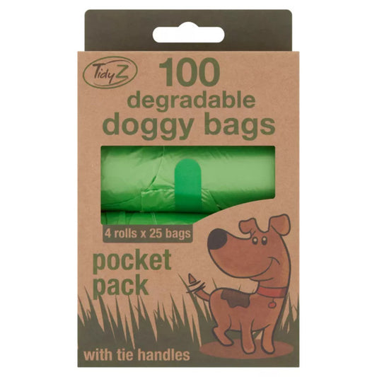 TidyZ 100 Degradable Doggy Bag Pocket Pack