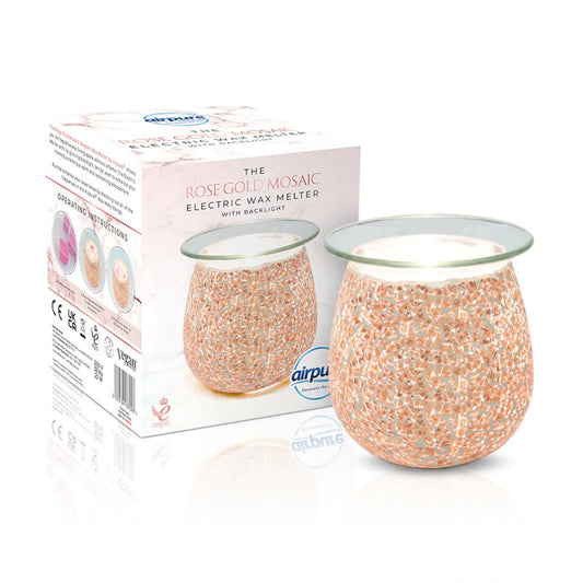 Airpure The Rose Gold Mosaic Electric Wax Melter with Backlight