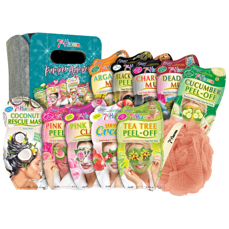 7th Heaven Pamper Hamper Felt Cube Face Mask Gift Set